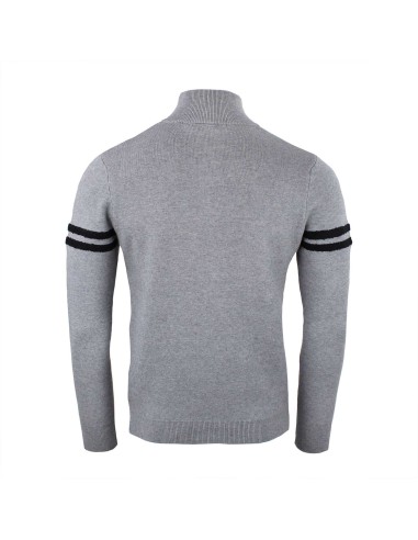 Pull col roulé demi-zip homme CELESTE/FO/A