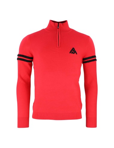 Pull col roulé demi-zip homme CELESTE/FO/B