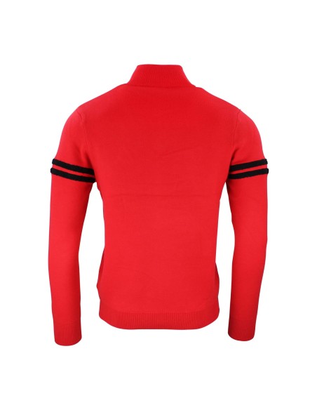 Pull col roulé demi-zip homme CELESTE/FO/B