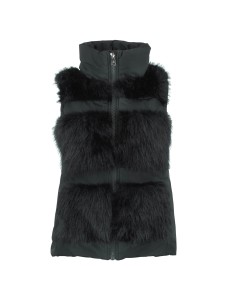 Doudoune à fourrure synthétique sans manches femme AFUR/TE/N