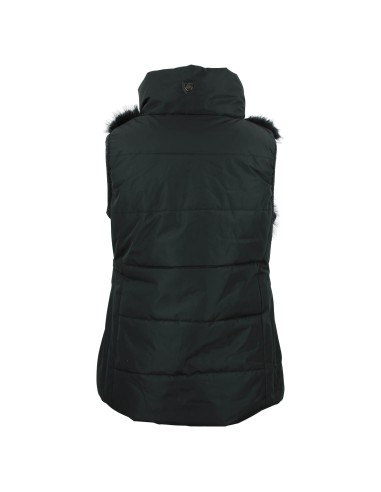 Doudoune à fourrure synthétique sans manches femme AFUR/TE/N