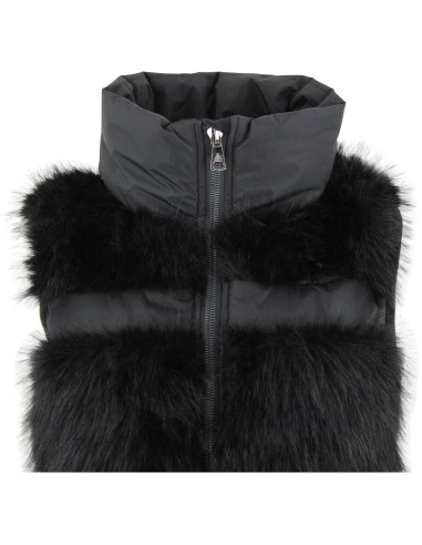 Doudoune à fourrure synthétique sans manches femme AFUR/TE/N