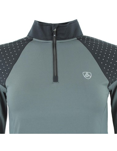 T-shirt 1ère peau demi-zip femme AFLINT/CX