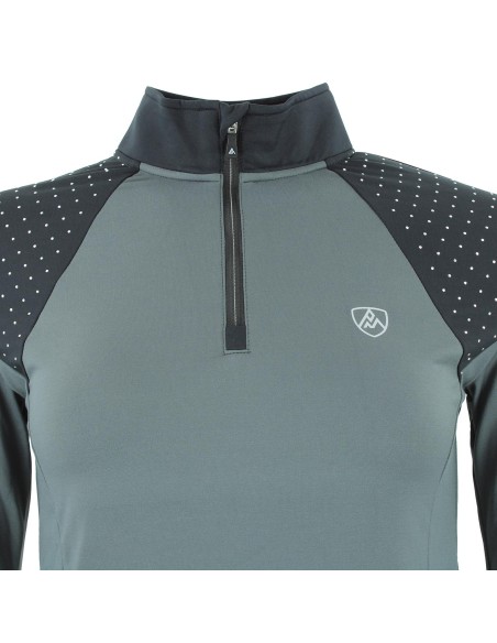 T-shirt 1ère peau demi-zip femme AFLINT/CX