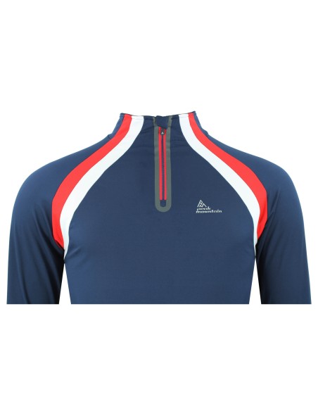 T-shirt 1ère peau demi-zip homme CRANIUM/CX